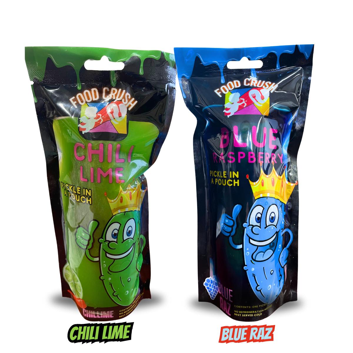 Blue Raspberry and Chili Lime Pickle Pouch Kit