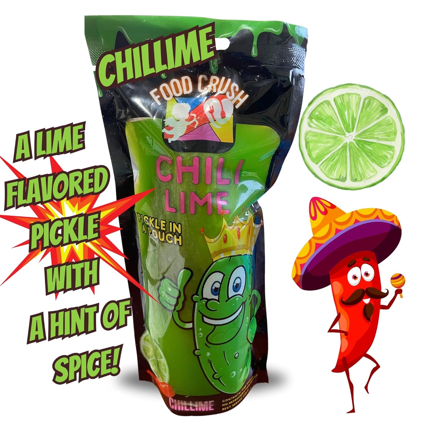 Food Crush Chili Lime Pickle in a Pouch Single