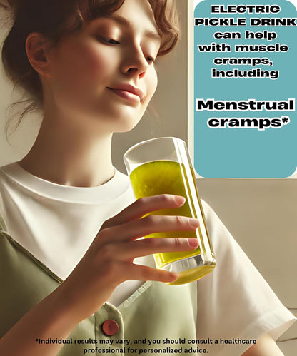 Electric Pickle Drink With Celtic Salt-Relieves Cramps & Dehydration-Electrolyte Hydration Formula Sports Drink-Dill Pickle Juice For Leg Cramps-0 Sugar 0 Carbs -Electrolytes-32 shots-Liquid Daily IV