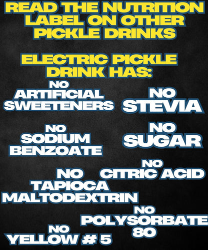 Electric Pickle Drink With Celtic Salt-Relieves Cramps & Dehydration-Electrolyte Hydration Formula Sports Drink-Dill Pickle Juice For Leg Cramps-0 Sugar 0 Carbs -Electrolytes-32 shots-Liquid Daily IV