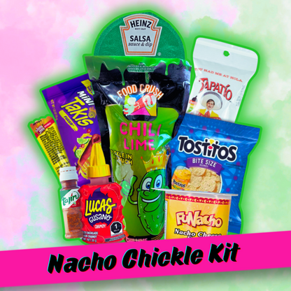 BRAND NEW RELEASE - CHICKLE KIT - Chili Lime Cheese and Salsa Pickle Kit Gift Box - FAST FREE SHIPPING